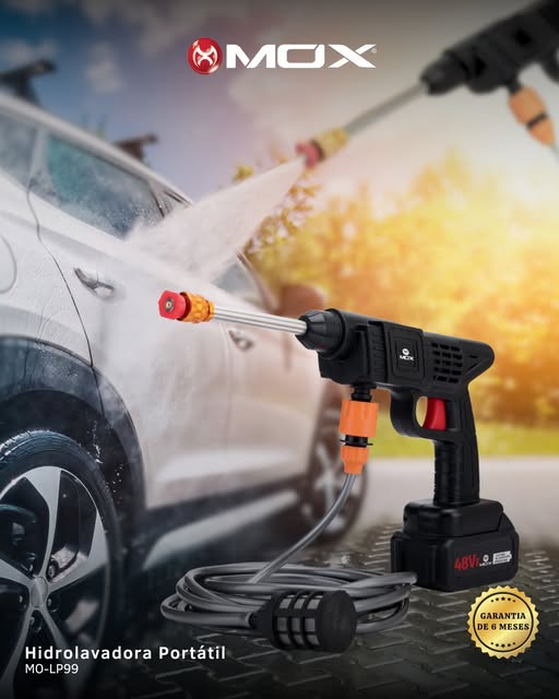 Hidrolavadora recargable MOX MO-LP99 220V 50Hz - Negra