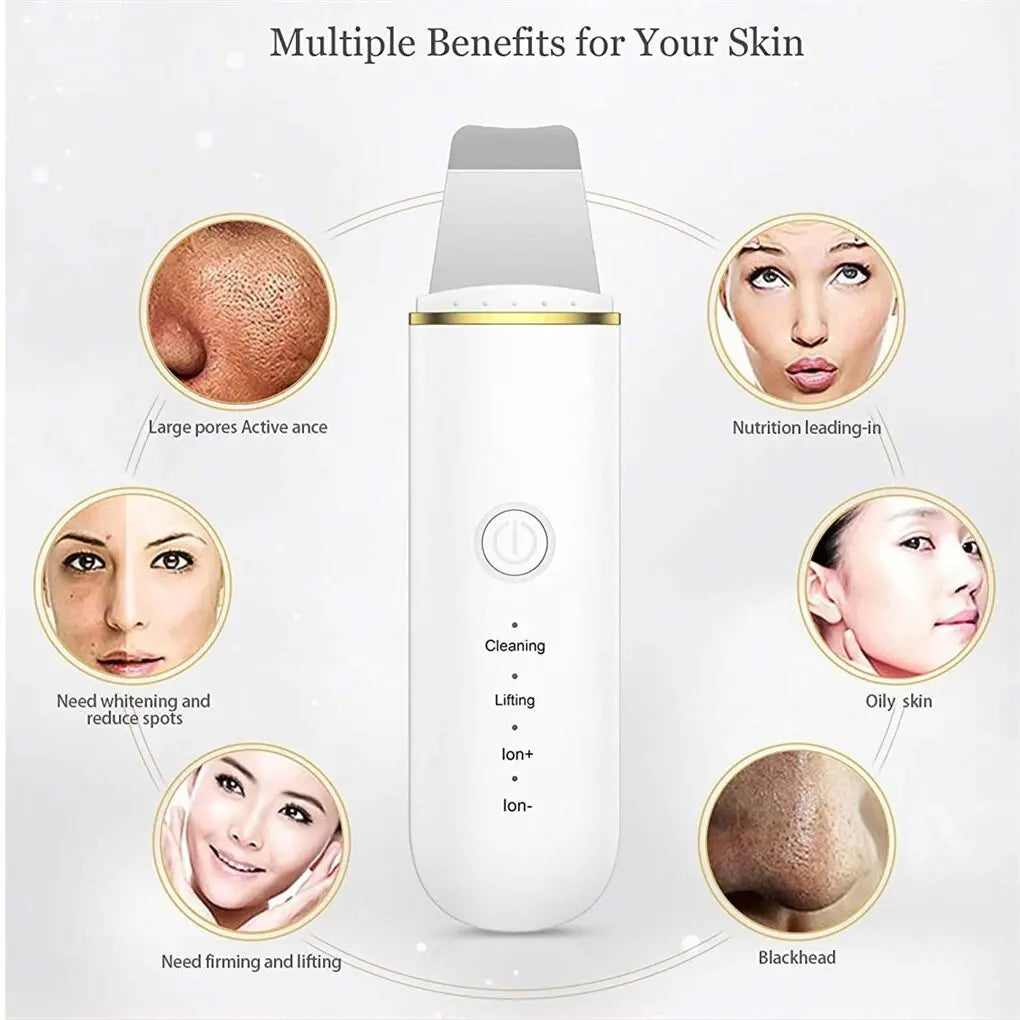 Limpiador ultrasónico exfoliante facial